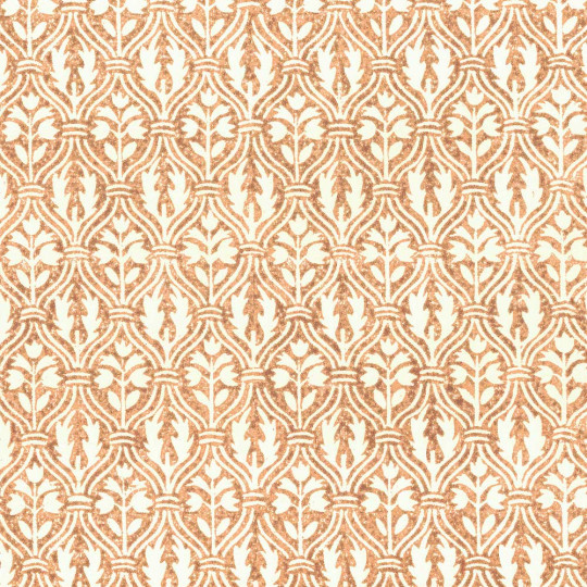Brick Flowers and Leaves Stamped Italian Print Paper ~ Rossi Italy